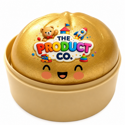 Glitter Bao Bun Squishy — Slow Rise Steamed Dumpling Stress Ball
