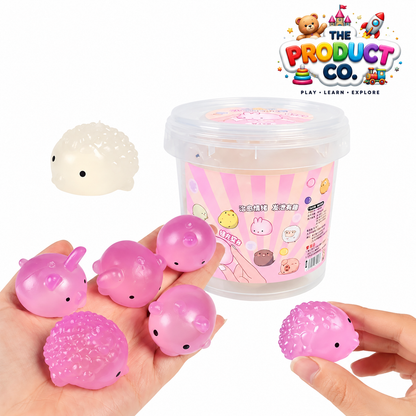 Colour-Changing Hedgehog Squishy — Kawaii Fidget Toy (5 or 10 Pack)
