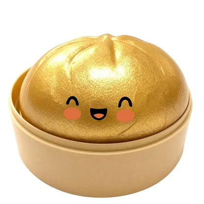 Glitter Bao Bun Squishy — Slow Rise Steamed Dumpling Stress Ball