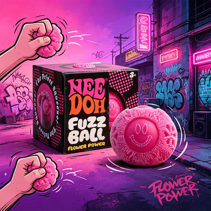 Nee Doh Fuzz Ball — Blind Box Squishy Stress Relief Toy