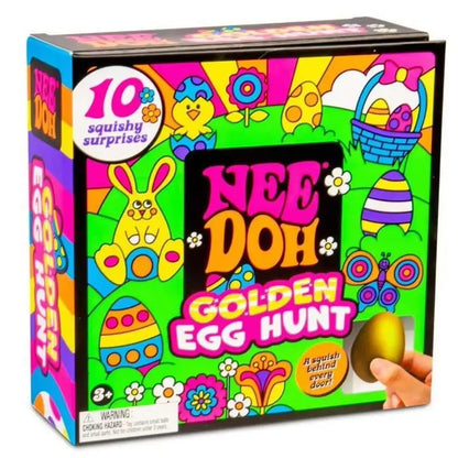 Golden Egg Hunt Blind Box — 10 Squishy Surprise Fidget Toys