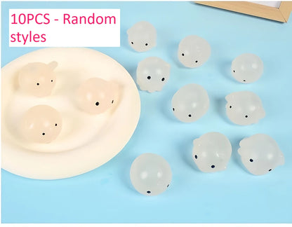 Colour-Changing Hedgehog Squishy — Kawaii Fidget Toy (5 or 10 Pack)