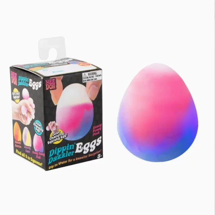 Nee Doh Dippin Dazzler Egg — Water-Activated Colour Changing Squishy
