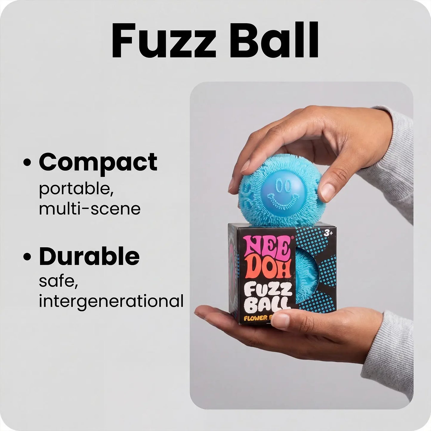 Nee Doh Fuzz Ball — Blind Box Squishy Stress Relief Toy