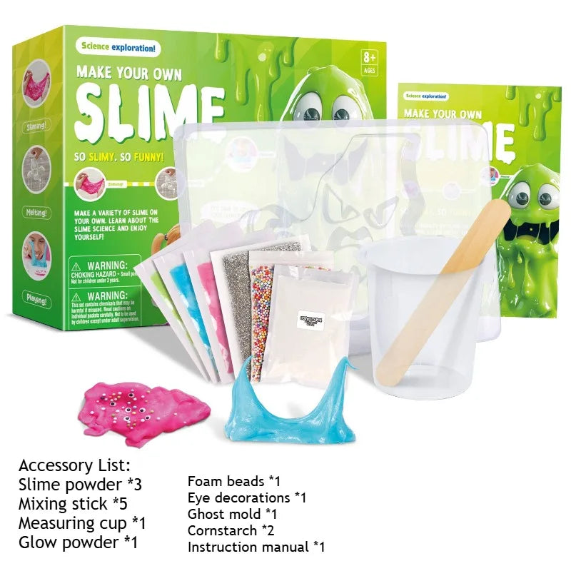 DIY Slime Science Kit — Foam, Glitter & Glow Experiments for Kids