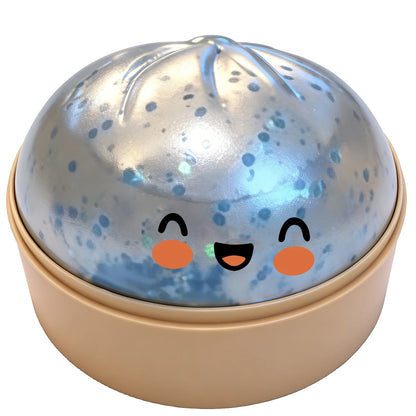 Glitter Dumpling Squishy Toy — Slow Rise Sensory Fidget Ball