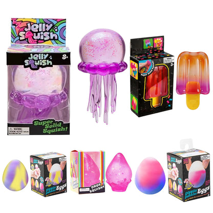 Golden Egg Hunt Blind Box — 10 Squishy Surprise Fidget Toys