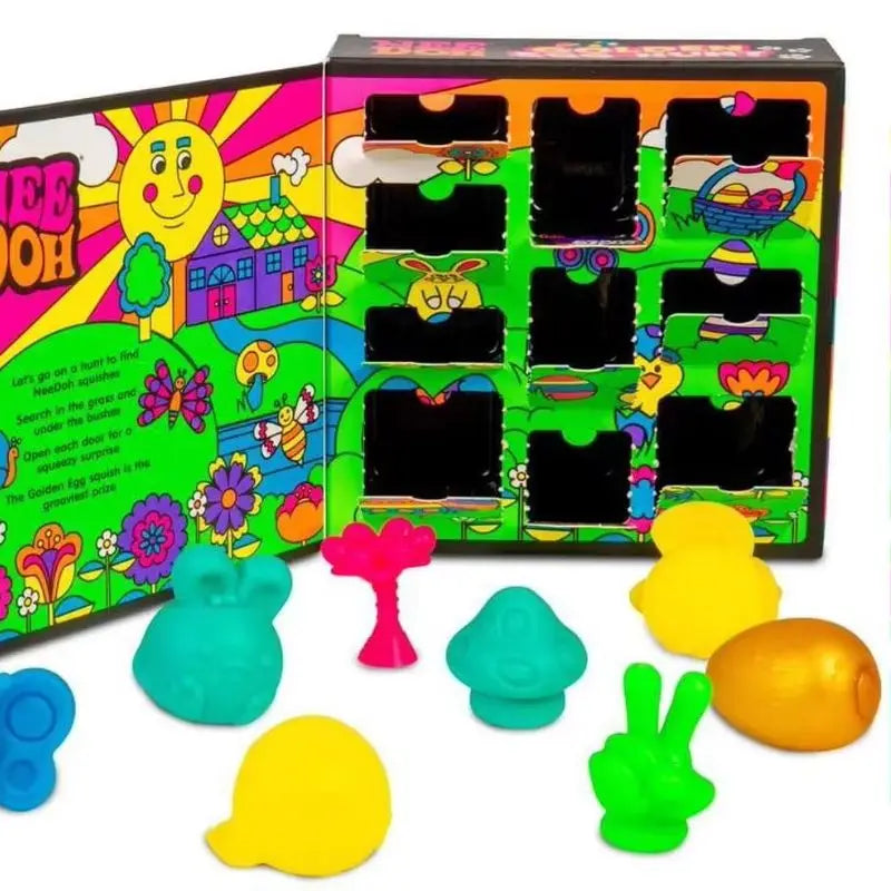 Golden Egg Hunt Blind Box — 10 Squishy Surprise Fidget Toys