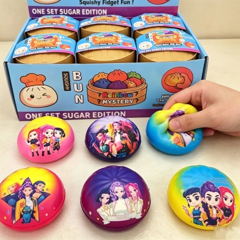 Rumi Cartoon Dumpling Squishy — Kawaii Squeeze Fidget Desk Toy