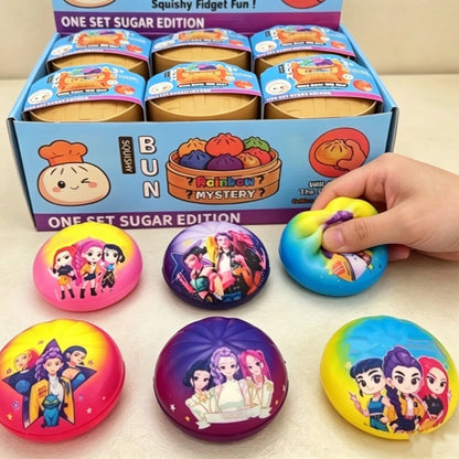 Rumi Cartoon Dumpling Squishy — Kawaii Squeeze Fidget Desk Toy