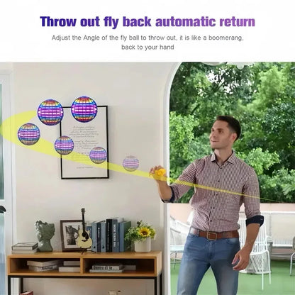 Cosmic Hover Ball — 360° Spinning LED Globe Toy