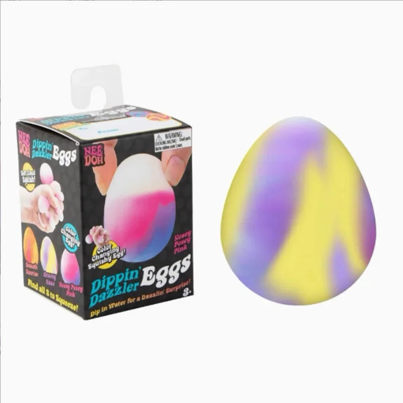 Nee Doh Dippin Dazzler Egg — Water-Activated Colour Changing Squishy