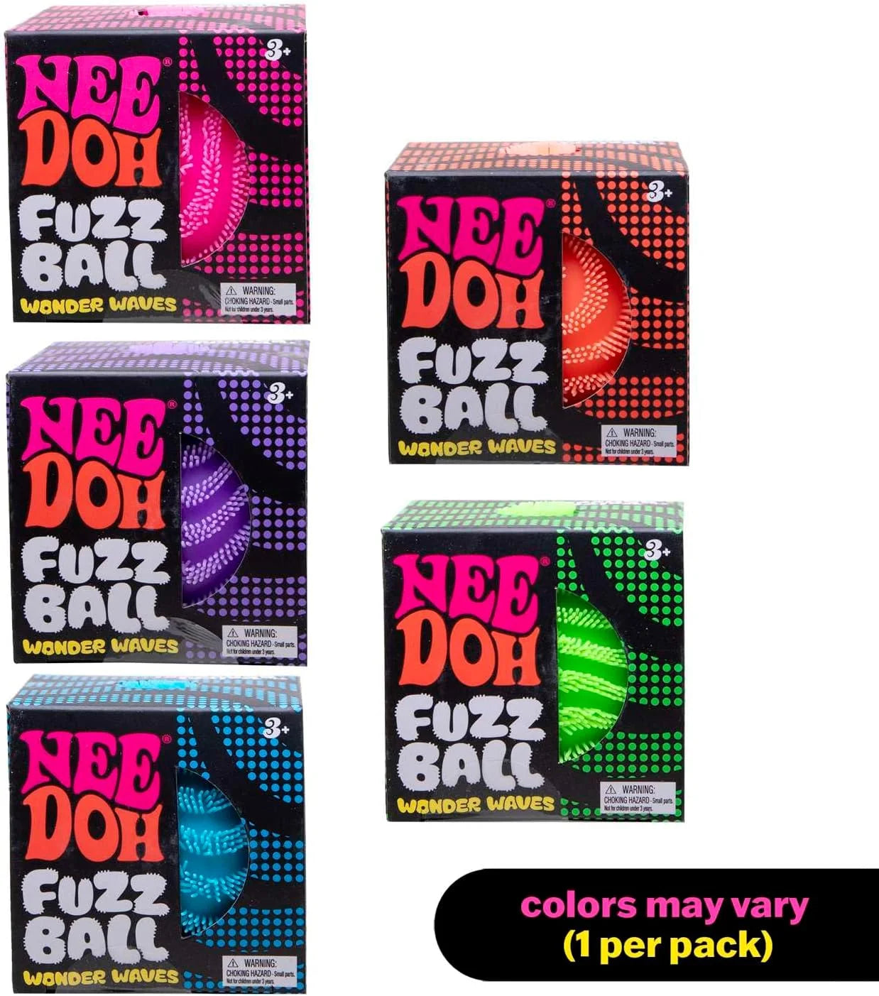 Nee Doh Fuzz Ball — Blind Box Squishy Stress Relief Toy (Single)