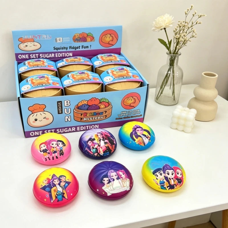 Rumi Cartoon Dumpling Squishy — Kawaii Squeeze Fidget Desk Toy