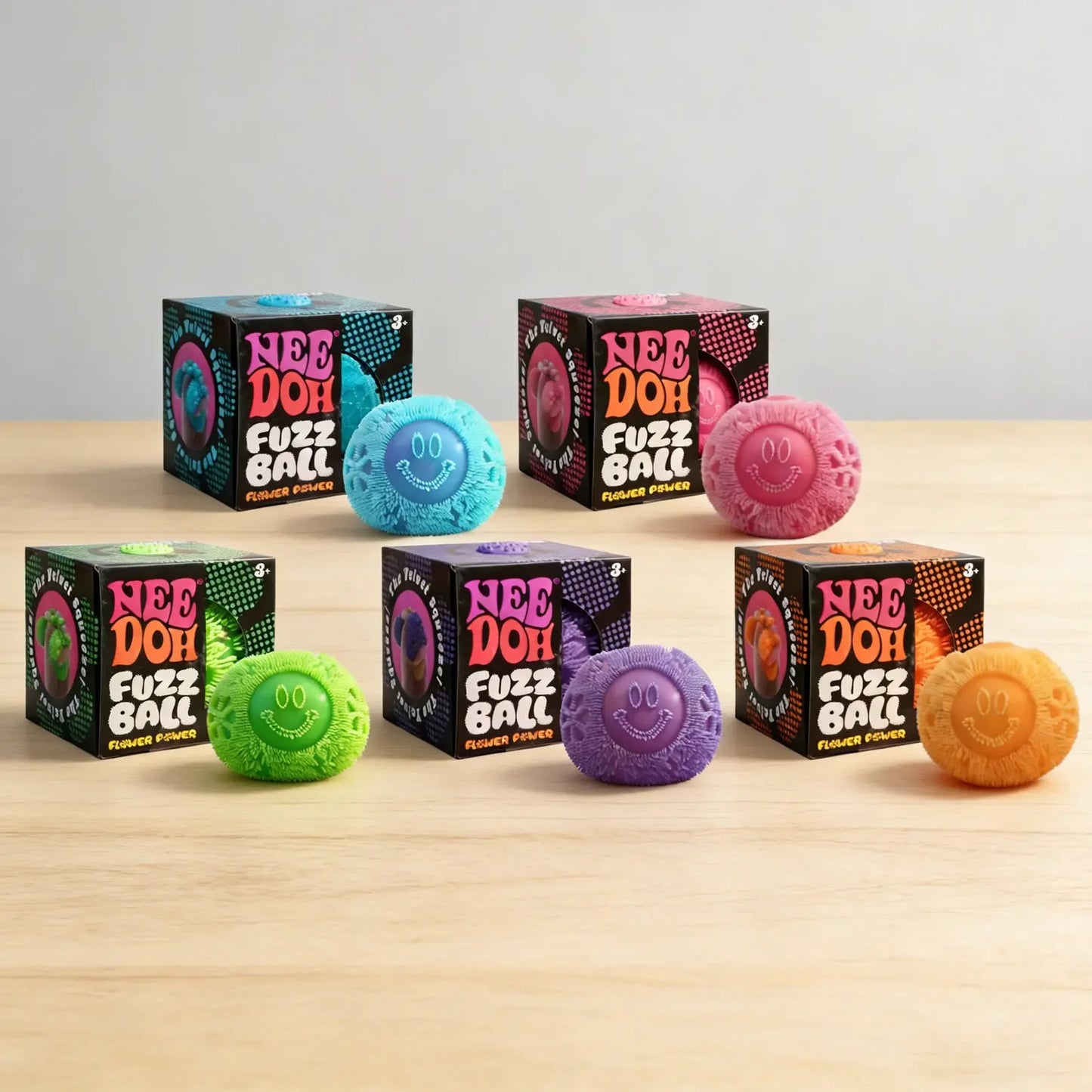 Nee Doh Fuzz Ball — Blind Box Squishy Stress Relief Toy