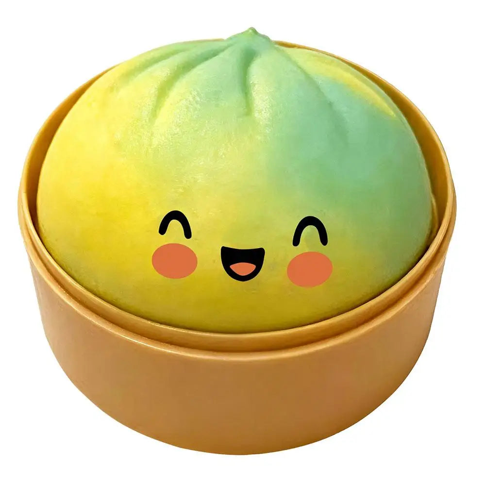 Glitter Bao Bun Squishy — Slow Rise Steamed Dumpling Stress Ball