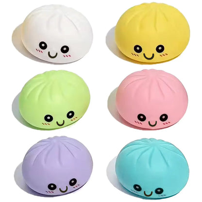 LED Glow Bun Squishy — Light-Up Bubble Steamed Bao Stress Ball